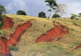 Erosion l&auml;&szlig;t Bergh&auml;nge rutschen